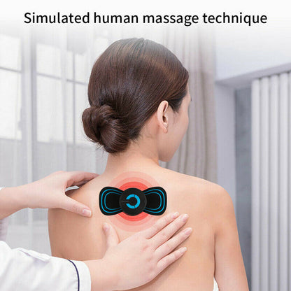 Portable Mini Electric Neck Back Body Massager Cervical Massage Stimulator Pain Relief Massage Patch With USB Charging Cable - J’adore Mi