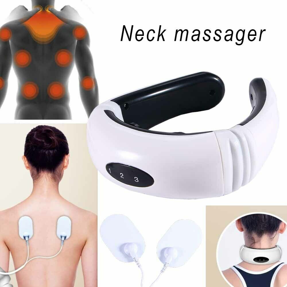 Electric Tens Unit Pulse Neck Massager Magnetic Pulse Therapy Vertebra Relax - J’adore Mi