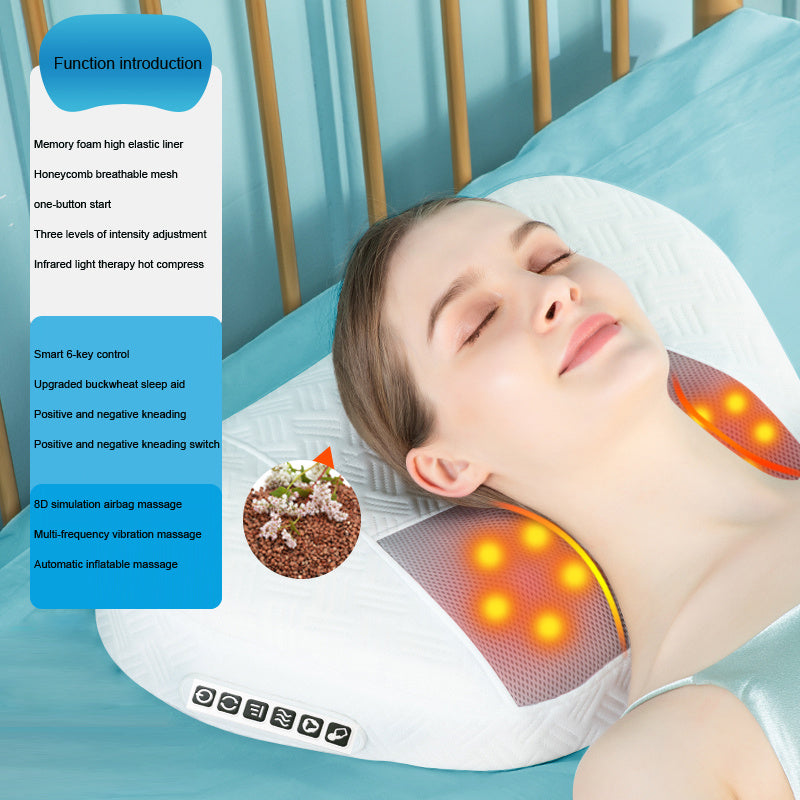 Back Waist Shoulder Neck Massage Pillow Heating - J’adore Mi