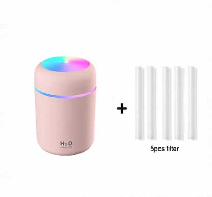 Home Car Charging Colorful Air Humidifier Usb Water Replenishment - J’adore Mi