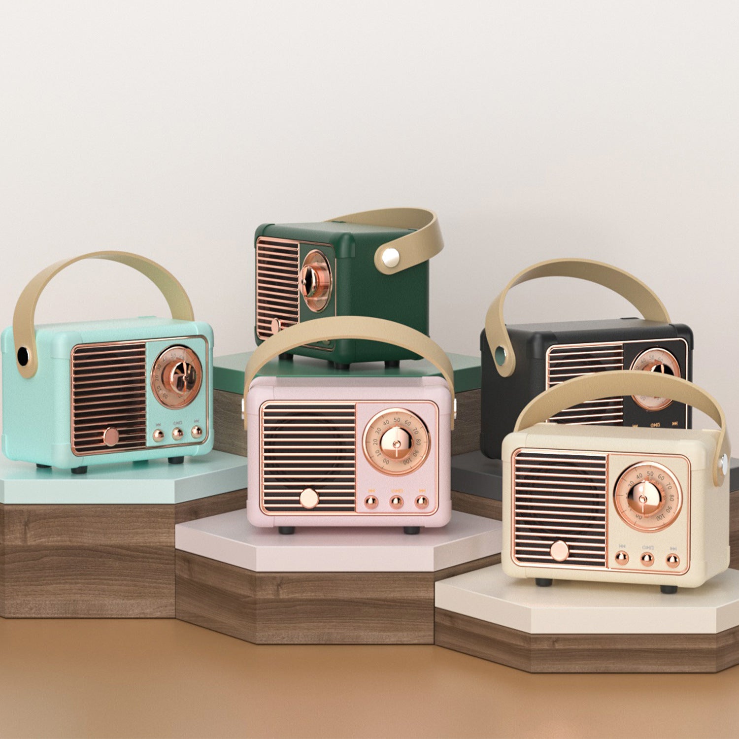 New Bluetooth Speaker Retro Mini Portable Audio Card Radio Wireless Computer Smart Gift - J’adore Mi