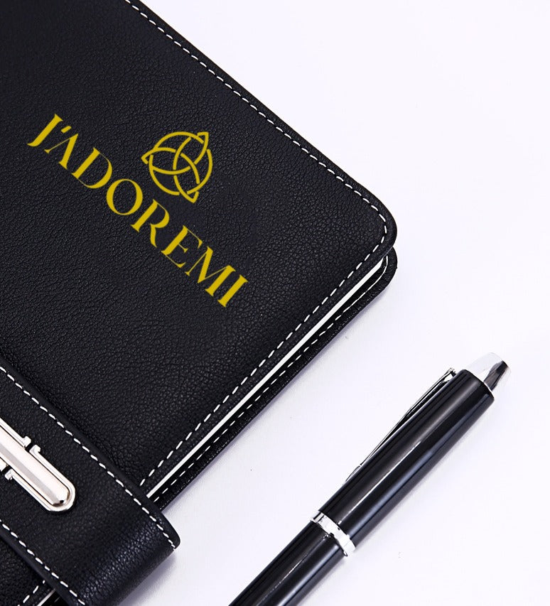 Premium PU Leather Hardcover Diary Journal Planner Notebook Gift Set with Pen and Elegant Gift Box for Men - J’adore Mi