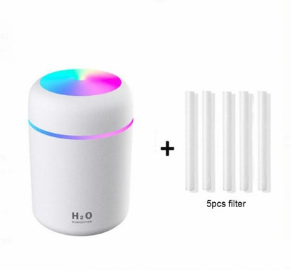 Home Car Charging Colorful Air Humidifier Usb Water Replenishment - J’adore Mi