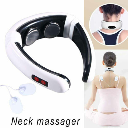 Electric Tens Unit Pulse Neck Massager Magnetic Pulse Therapy Vertebra Relax - J’adore Mi