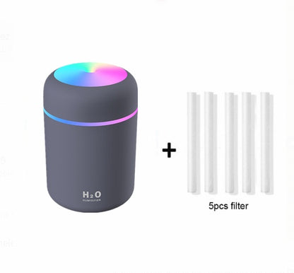 Home Car Charging Colorful Air Humidifier Usb Water Replenishment - J’adore Mi